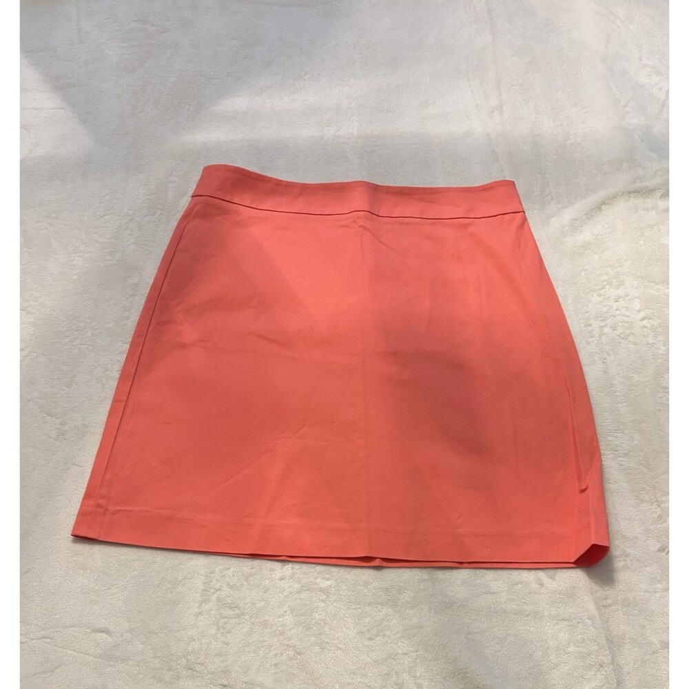 Ann Taylor Mini Coral  Stretchy Party Skirt Size 10